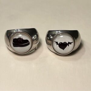 Yungblud Concert Merch Chunky Silver Rings